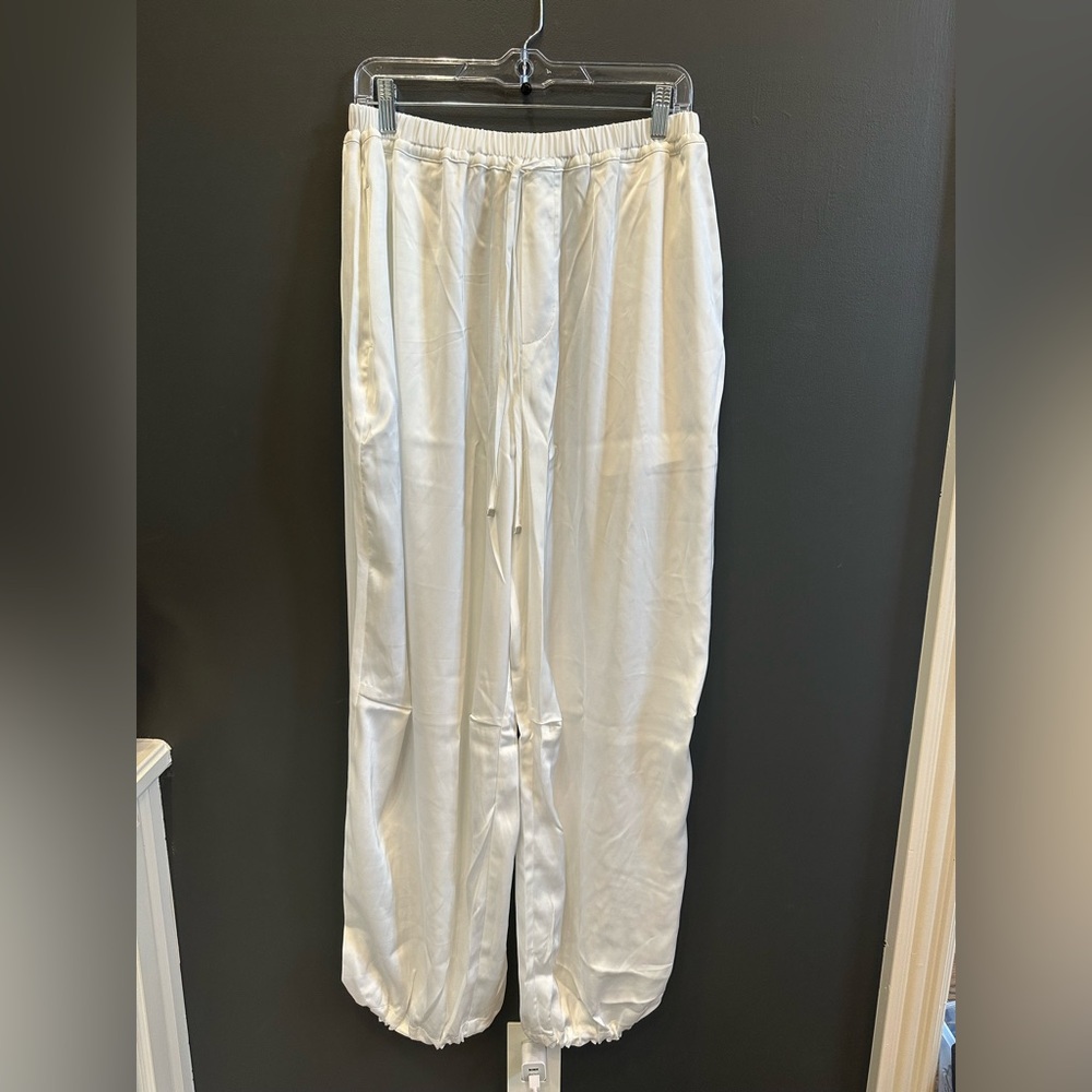 Anthropologie | Maeve White Wide Leg Pants | Medium | NWOT
